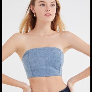 Denim cropped top